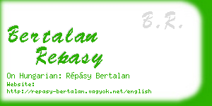 bertalan repasy business card