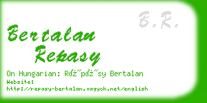 bertalan repasy business card